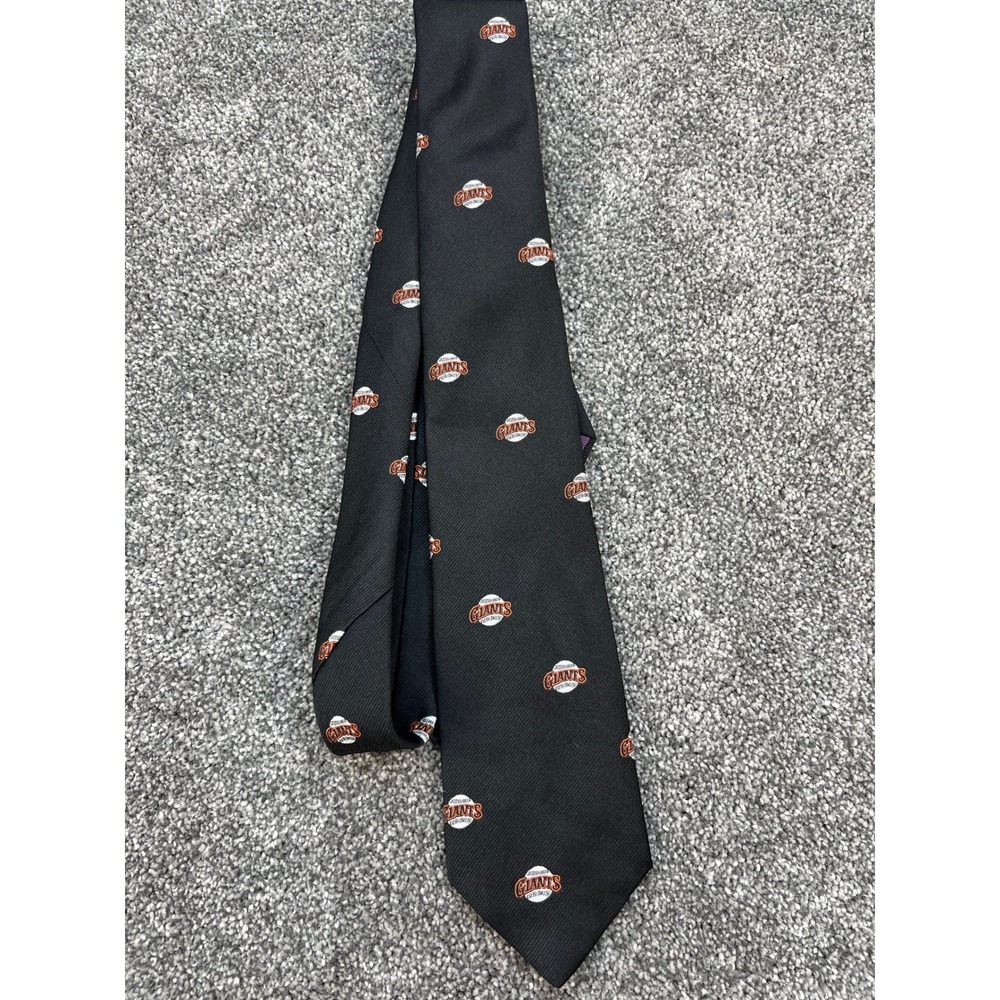 Vintage Cervantes San Francisco Giants MLB Men's Black Logo Necktie USA Made